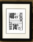 Custom Latitude and Longitude Print - Prints & Artwork