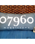 Custom Zip Code Pillow Organic Cotton - Gray - Home & Lifestyle