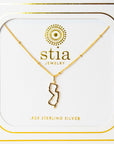 Cut it Out NJ Pendant Necklace - 14 K Gold Fill - Jewelry & Accessories