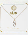 Cut it Out NJ Pendant Necklace - Silver - Jewelry & Accessories