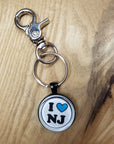 Double-sided Parkway Token/Exit Sign Keychain - I Heart NJ - Jewelry & Accessories
