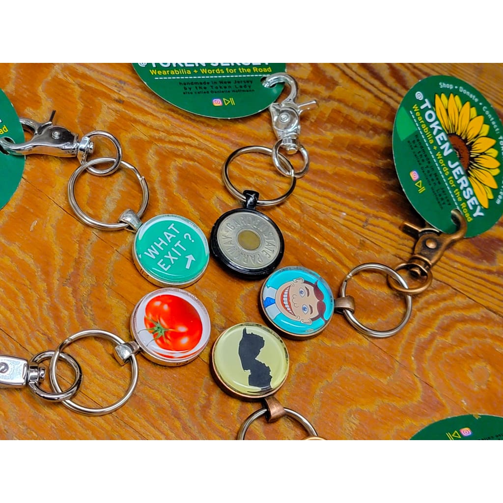 Double-sided Parkway Token/Exit Sign Keychain - Jewelry &amp; Accessories