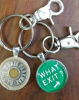 Double-sided Parkway Token/Exit Sign Keychain - What Exit - Jewelry & Accessories