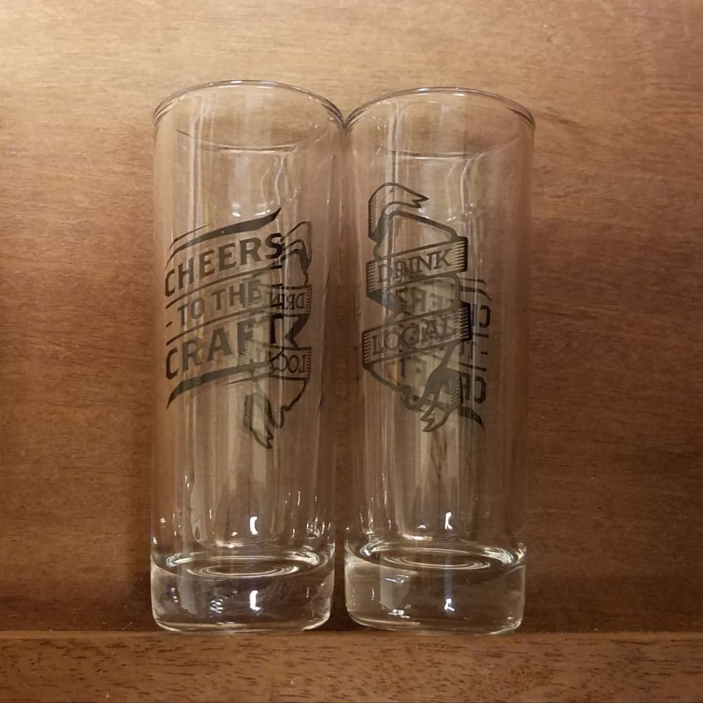 Drink local shot glass - Black - Home &amp; Lifestyle