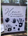 Handprint Art Kit - Home is wherever we are together - Prints & Artwork