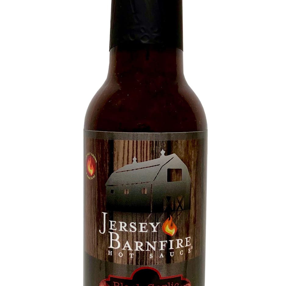 Jersey Barnfire Hot Sauce 5oz. - Bacon Black Garlic - Good Eats