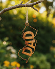 Laser Cut Wood NJ Ornaments 7 - Dad - Home & Lifestyle