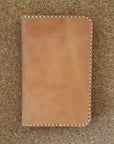 Leather Field Book Cover - Tan - Jewelry & Accessories