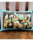 Mini Canvas Vintage Postcard Pillow - Home & Lifestyle