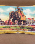Mini Canvas Vintage Postcard Pillow - Lucy the Elephant - Home & Lifestyle