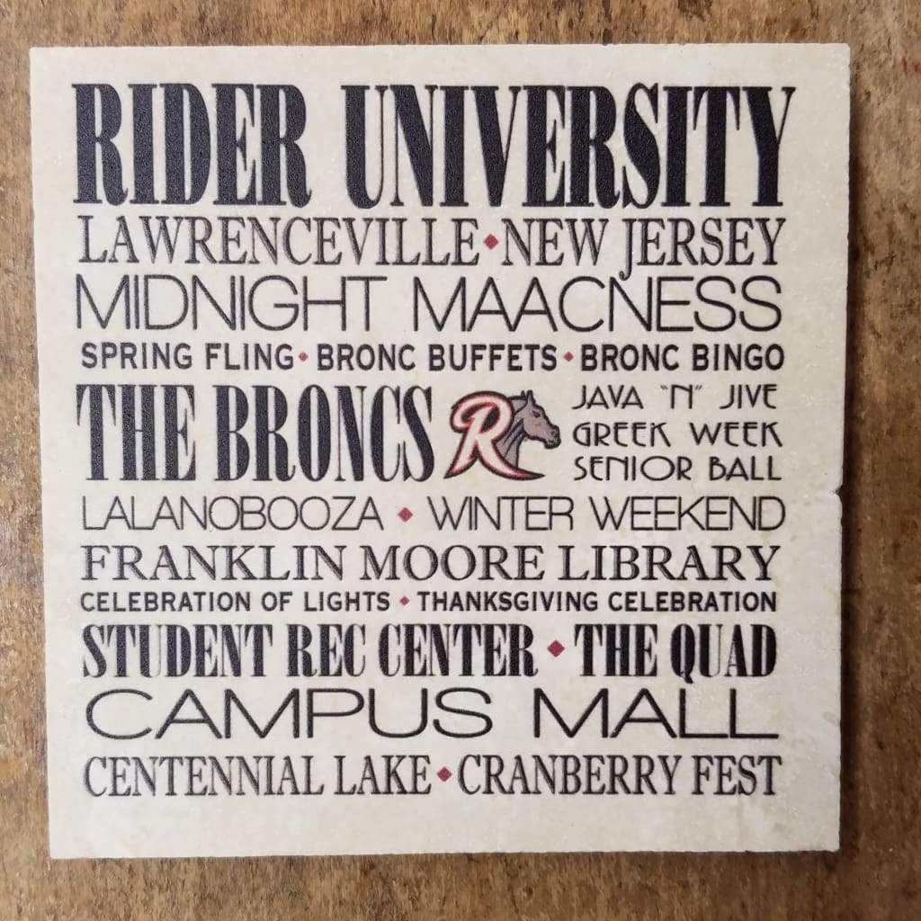 College Coaster Series - Rider - Home &amp; Lifestyle