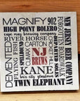 NJ Arts Subway Art Coaster - NJ Brews - Home & Lifestyle