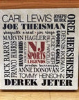NJ Arts Subway Art Coaster - NJ Sports Legends - Home & Lifestyle