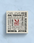 NJ Arts Subway Art Coaster - NJ Sports Legends - Home & Lifestyle