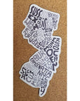 NJ Counties Magnet - Large - Brown - Home & Lifestyle