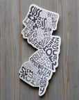 NJ Counties Magnet - Large - Brown - Home & Lifestyle