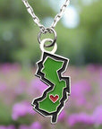 NJ Enamel Necklace 24 chain - Jewelry & Accessories