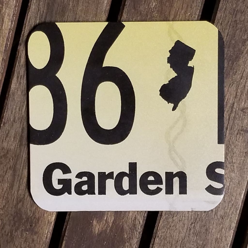 NJ License Plate Coaster - Garden State - Home &amp; Lifestyle