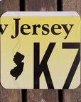 NJ License Plate Coaster - Jersey - Home & Lifestyle