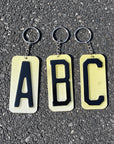 NJ License Plate Key Chain - Letter - Home & Lifestyle