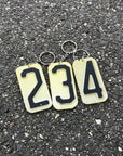 NJ License Plate Key Chain - Number - Home & Lifestyle