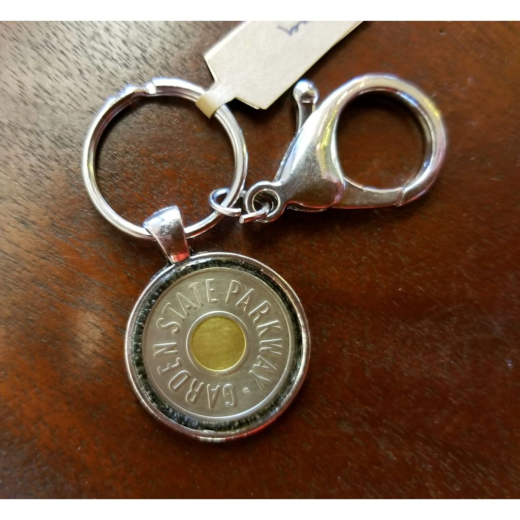 Parkway Token Charm Key Ring - Silver - Jewelry & Accessories