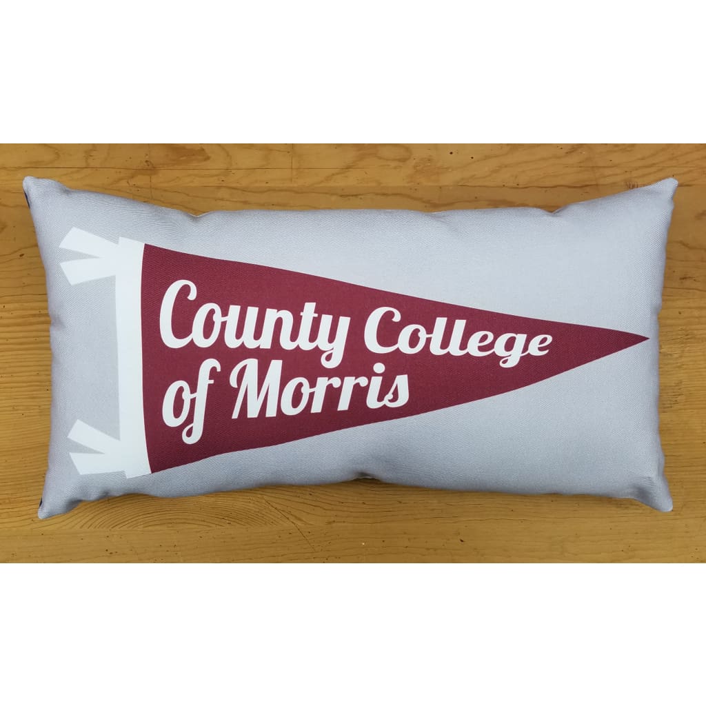 Pennant Pillow - County College of Morris - Home &amp; Lifestyle