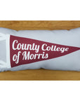 Pennant Pillow - County College of Morris - Home & Lifestyle