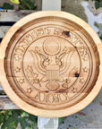Valet Catchall Tray 3D Carved Birch - Army - Home & Lifestyle