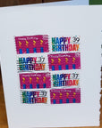 Vintage Stamp Birthday Card - Books & Cards
