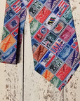Vintage Stamp Neck Tie - Airmail - Clothing