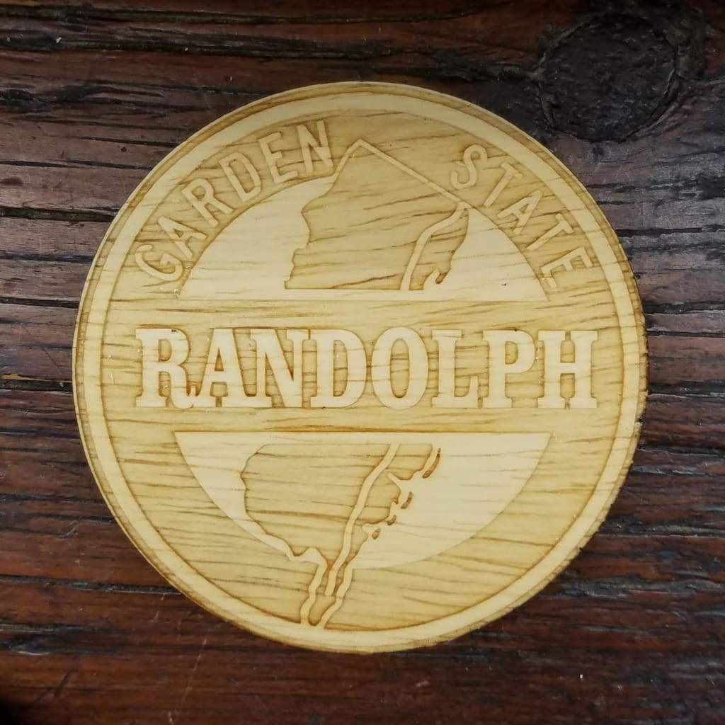 Wood Laser Cut Town Coasters - Randolph - Home &amp; Lifestyle