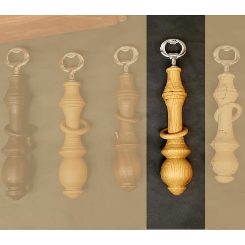 Wooden Turned Bottle Opener - Chestnut Wood - Home & Lifestyle
