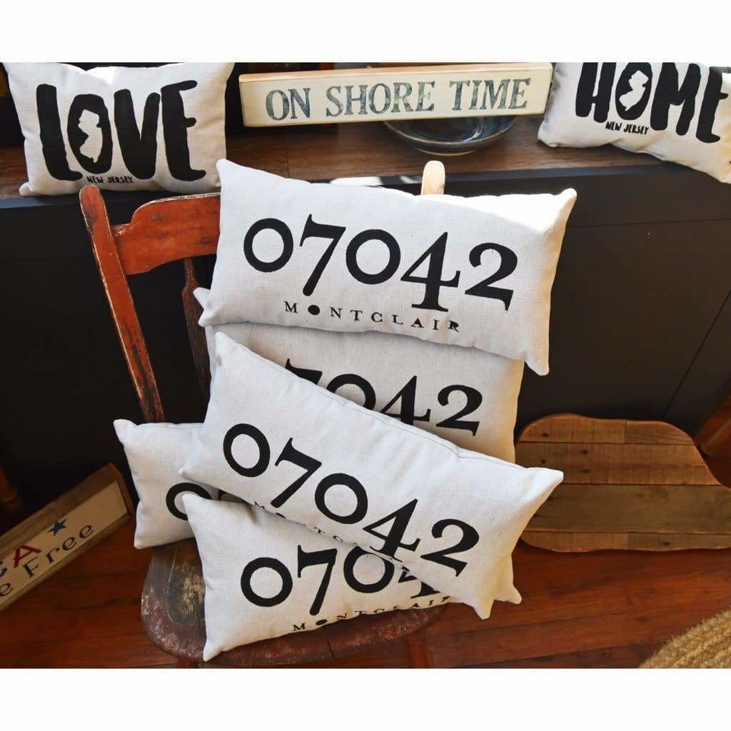 Canvas Zip Code Pillow - Home & Lifestyle