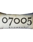Zip Code Pillow Organic Cotton & Linen - Boonton - Home & Lifestyle