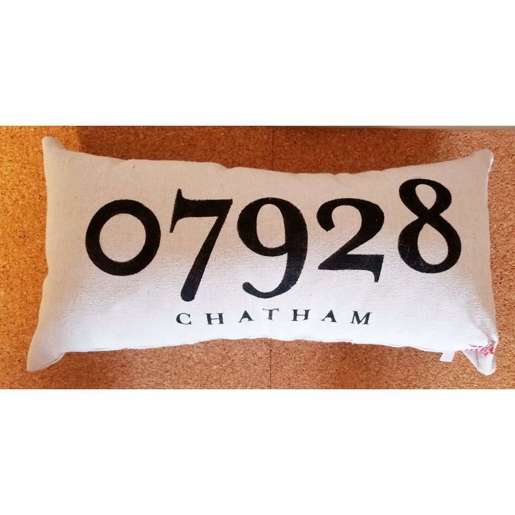 Canvas Zip Code Pillow - Chatham - Home &amp; Lifestyle