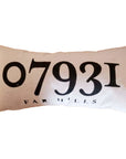 Canvas Zip Code Pillow - Far Hills - Home & Lifestyle