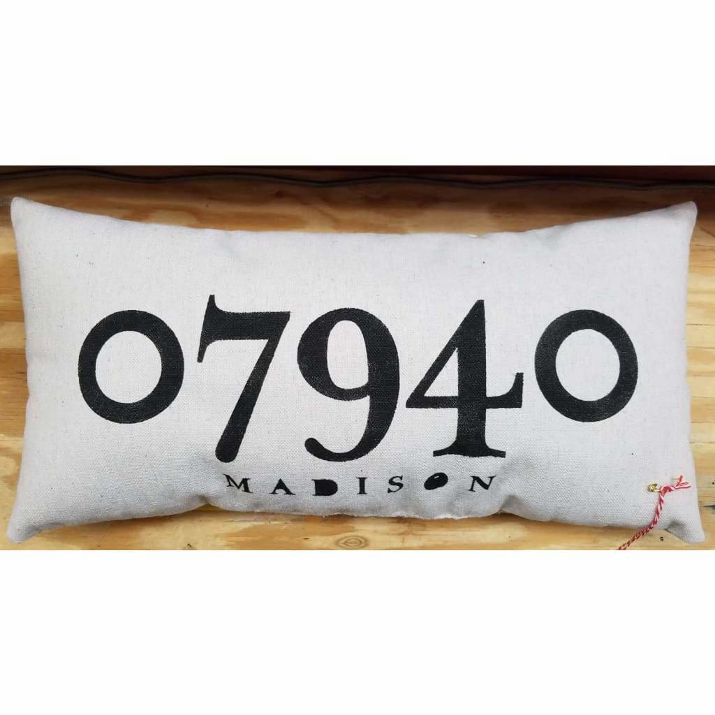 Canvas Zip Code Pillow - Madison - Home &amp; Lifestyle