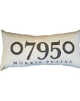 Zip Code Pillow Organic Cotton & Linen - Morris Plains - Home & Lifestyle