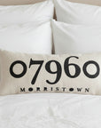 Canvas Zip Code Pillow - Morristown - Home & Lifestyle