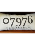 Zip Code Pillow Organic Cotton & Linen - New Vernon - Home & Lifestyle