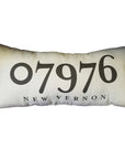 Zip Code Pillow Organic Cotton & Linen - New Vernon - Home & Lifestyle
