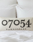 Zip Code Pillow Organic Cotton & Linen - Parsippany - Home & Lifestyle