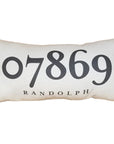 Zip Code Pillow Organic Cotton & Linen - Randolph - Home & Lifestyle