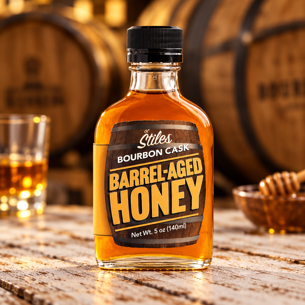 Bourbon Cask Barrel-Aged Honey (5 oz)