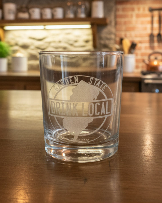 Garden State Drink Local Whiskey Glass