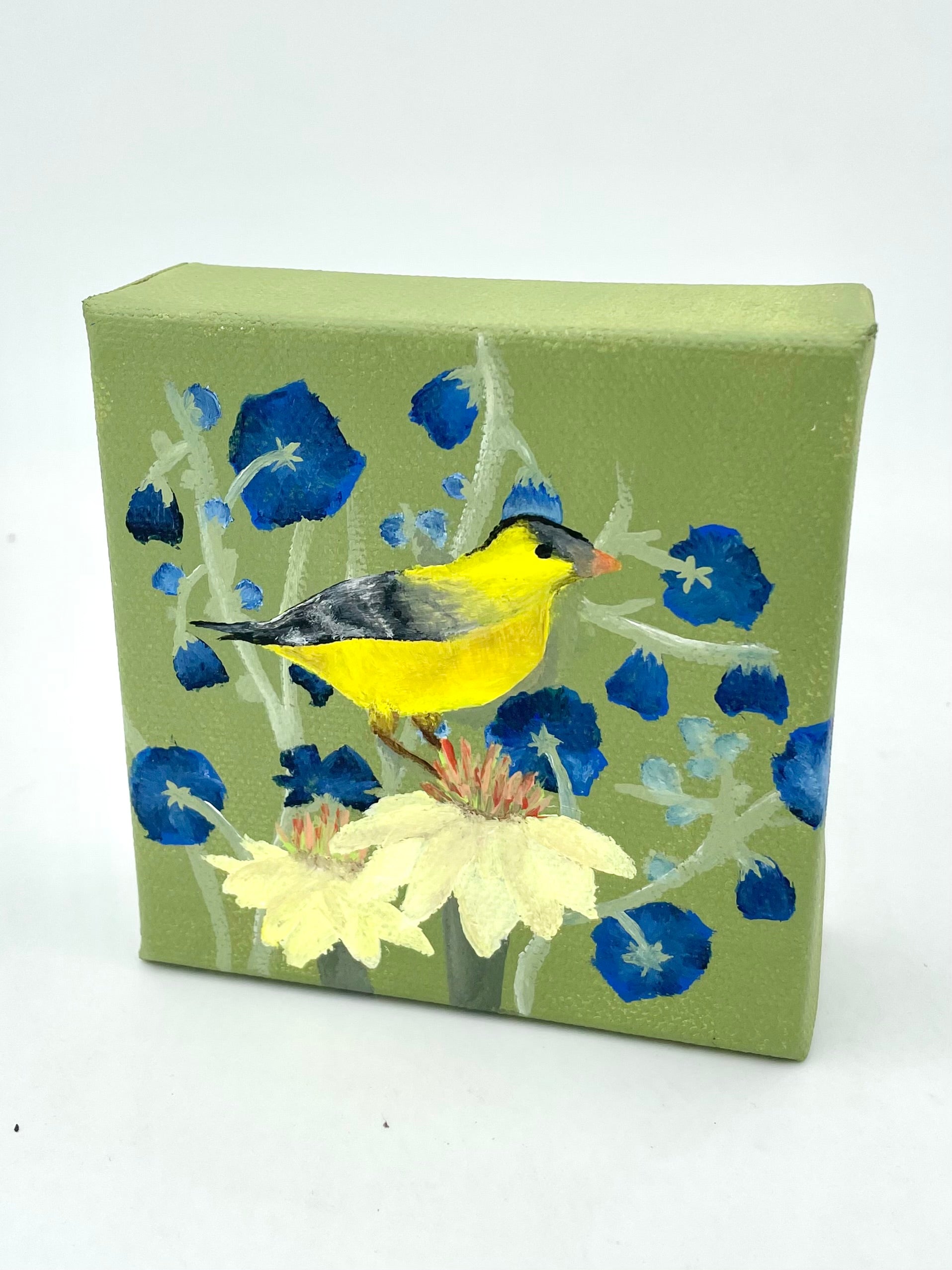 Original Wood Block Canvas Paintings (4&quot;x4&quot;)