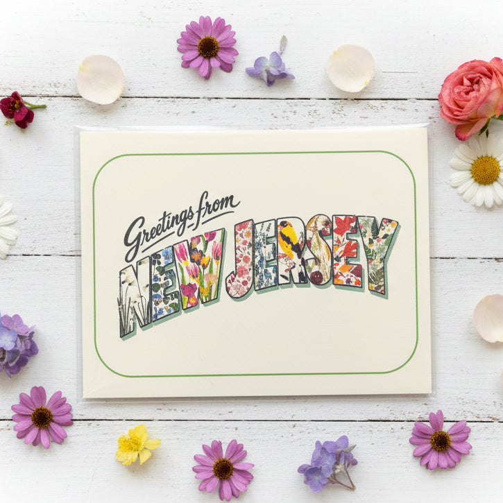 NJ-Themed Floral Greeting Cards