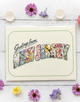 NJ-Themed Floral Greeting Cards