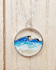 "Waves of Life" Sterling Silver & Resin Necklace